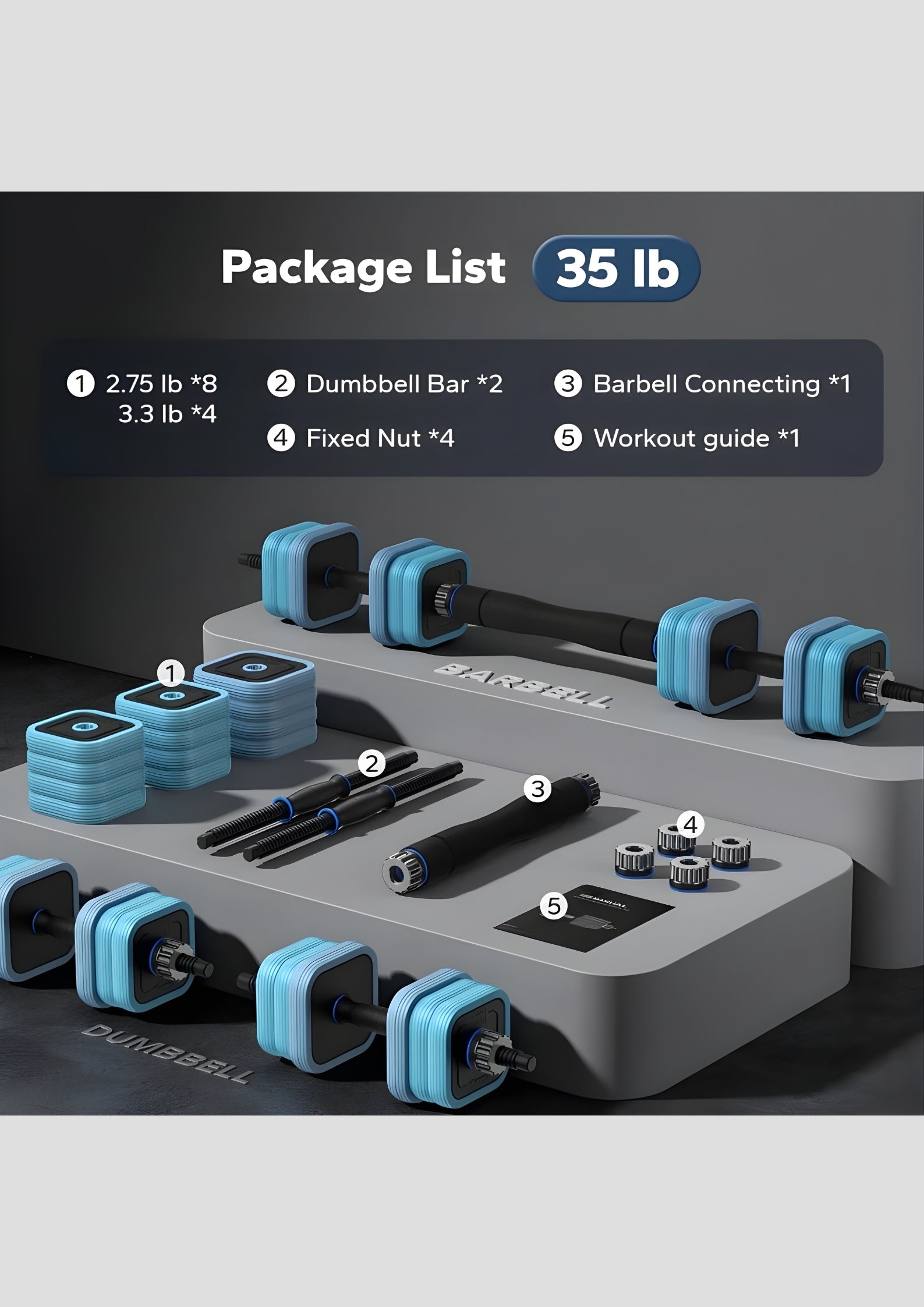 Adjustable Dumbbell Set