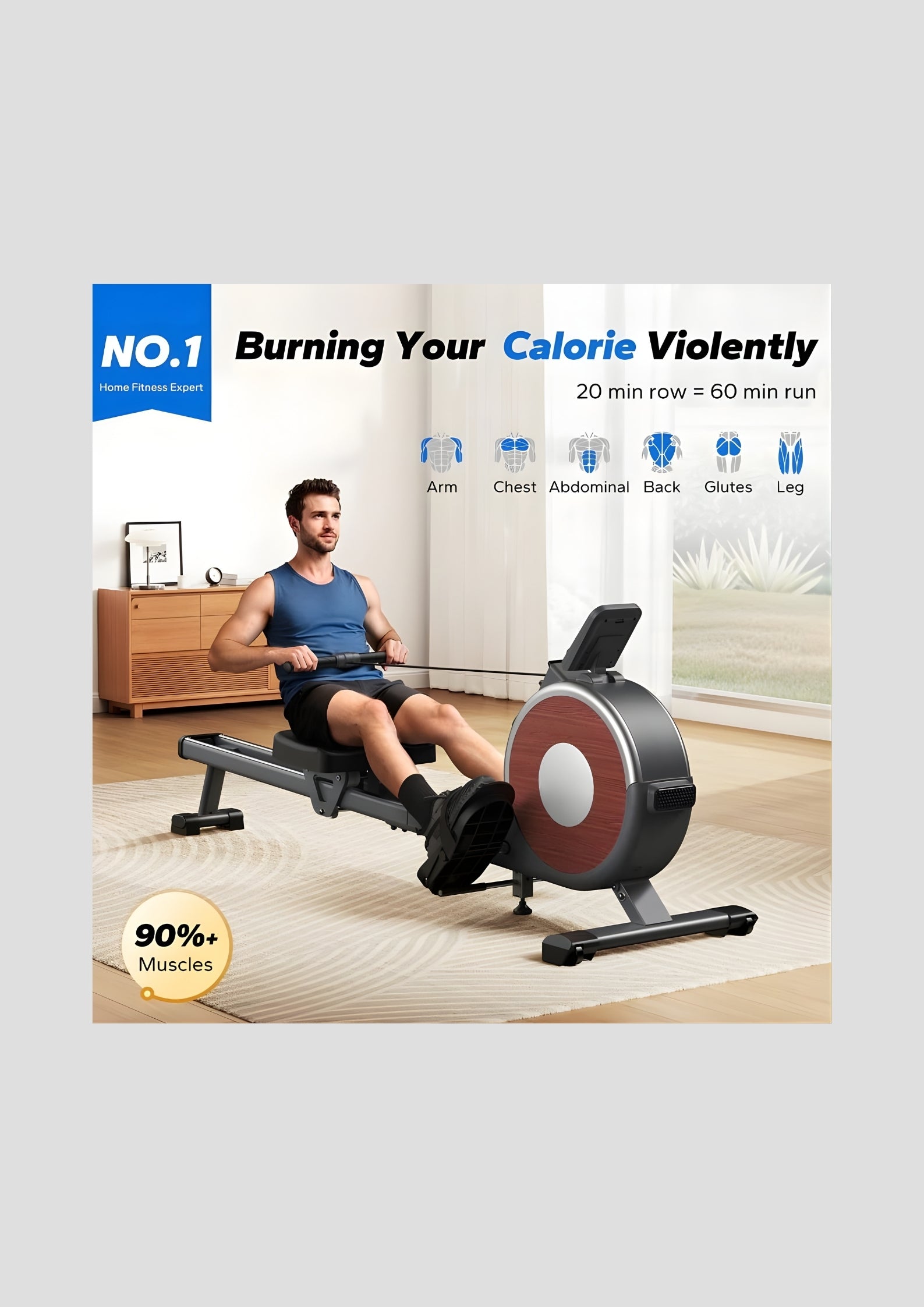 Q1S Auto Electromagnetic Smart Rower