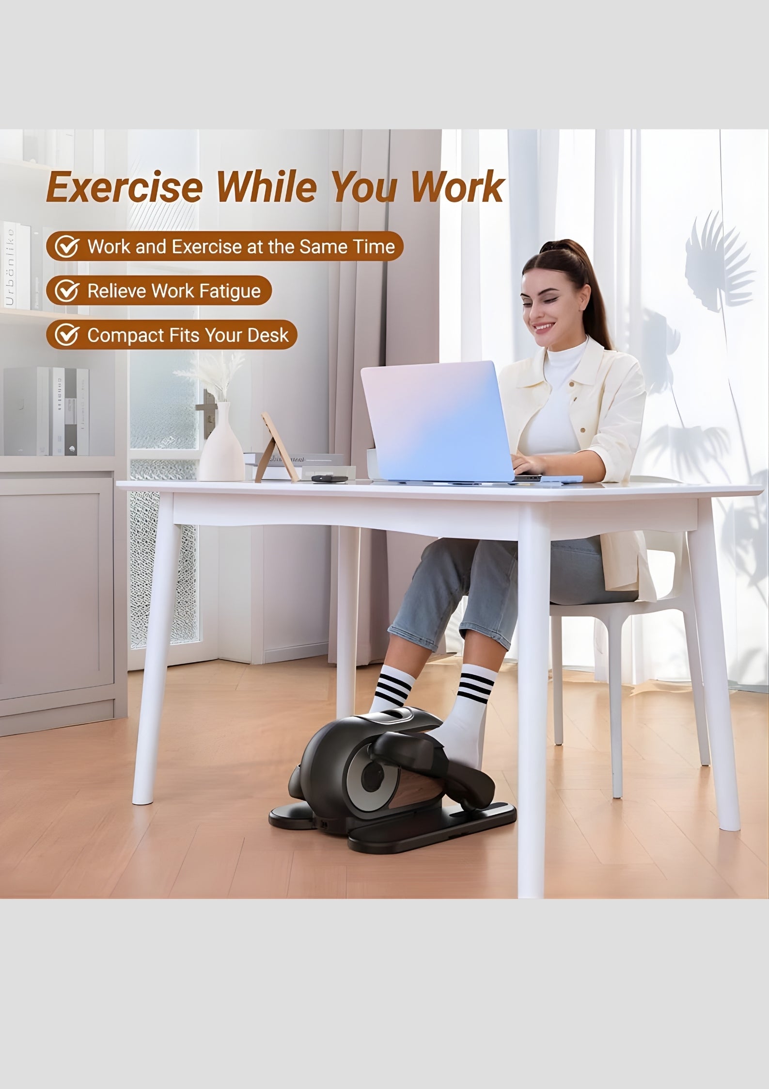 Under desk Electric Elliptical Machine-E32 Mini
