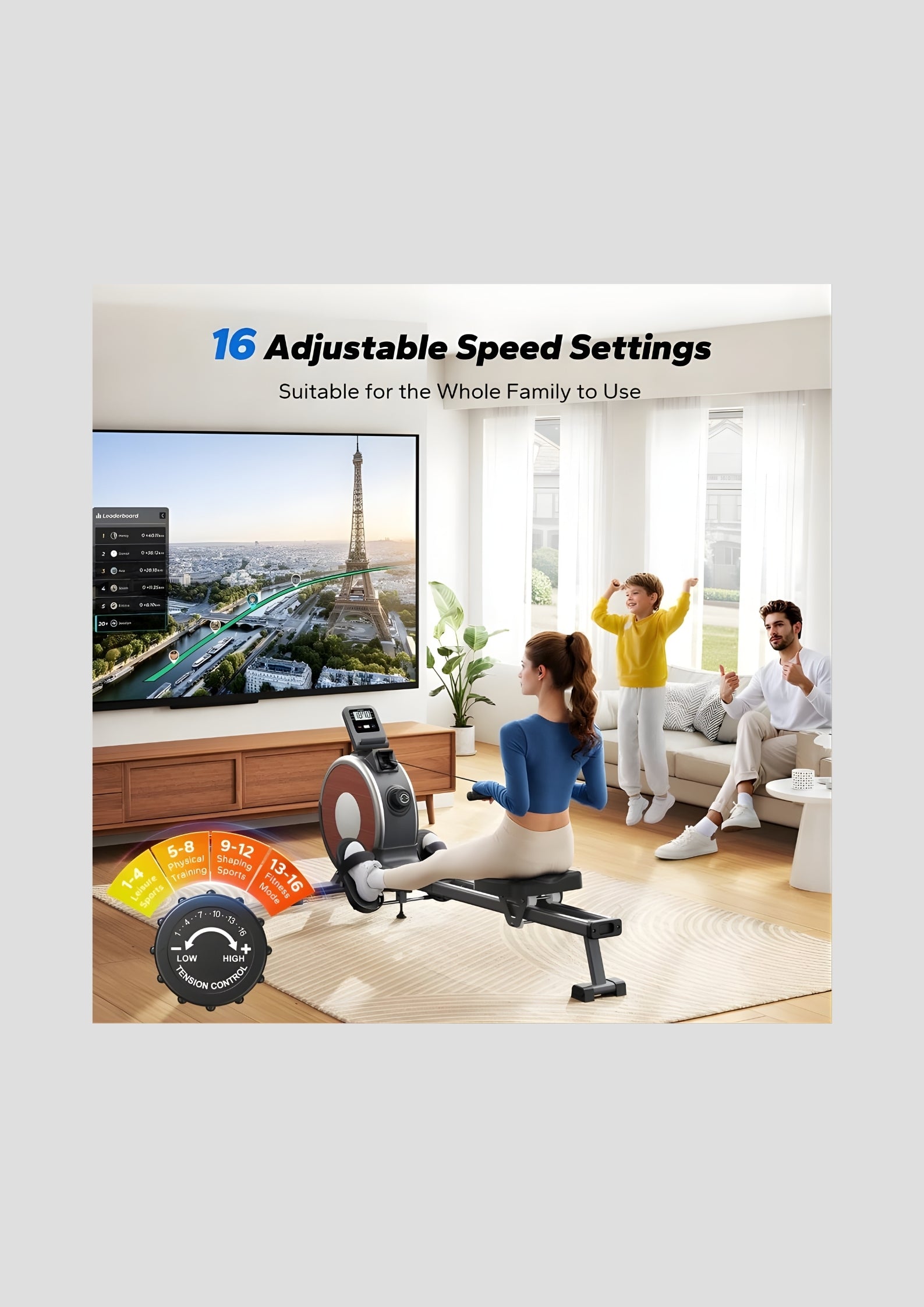 Q1S Auto Electromagnetic Smart Rower