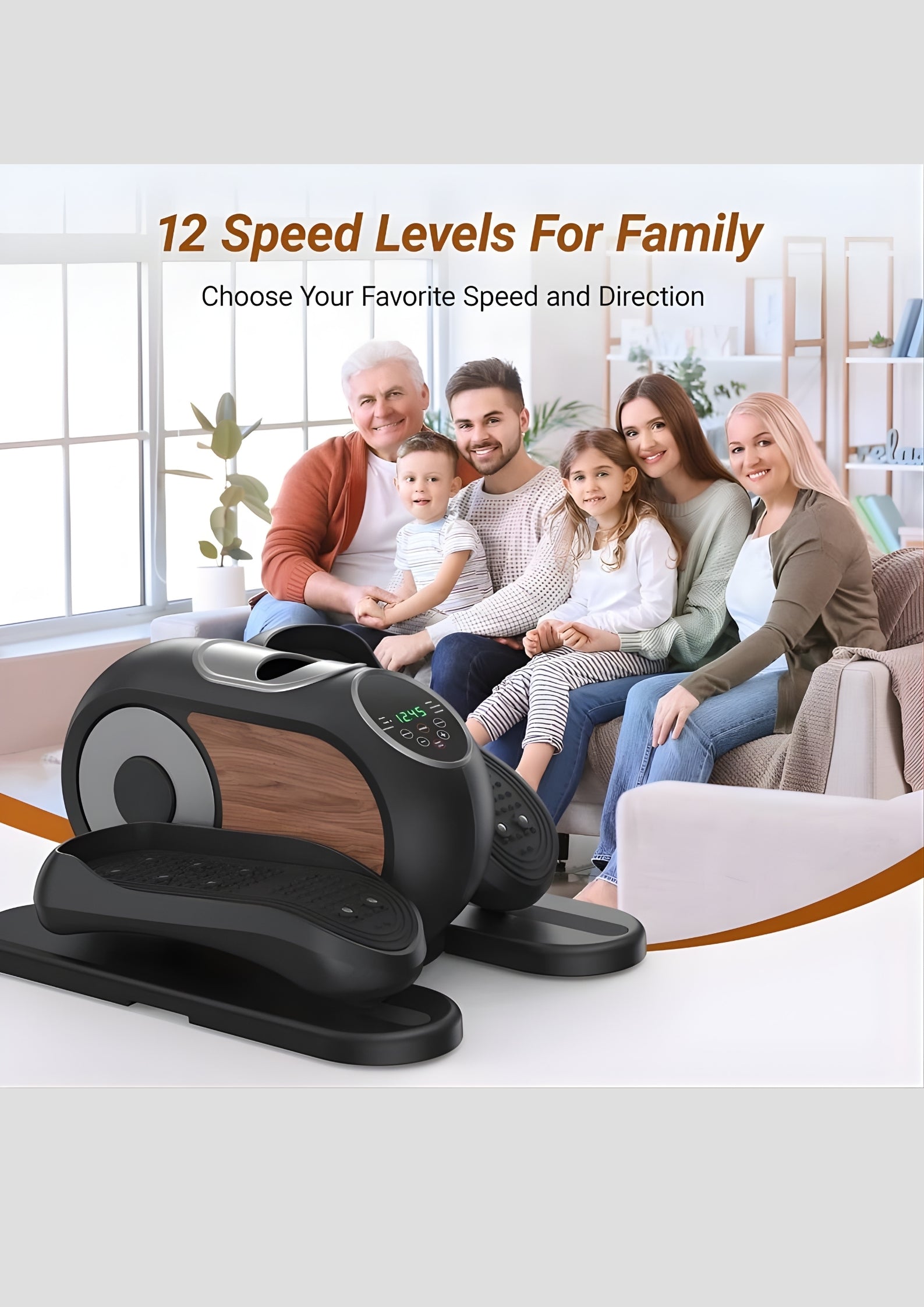 Under desk Electric Elliptical Machine-E32 Mini