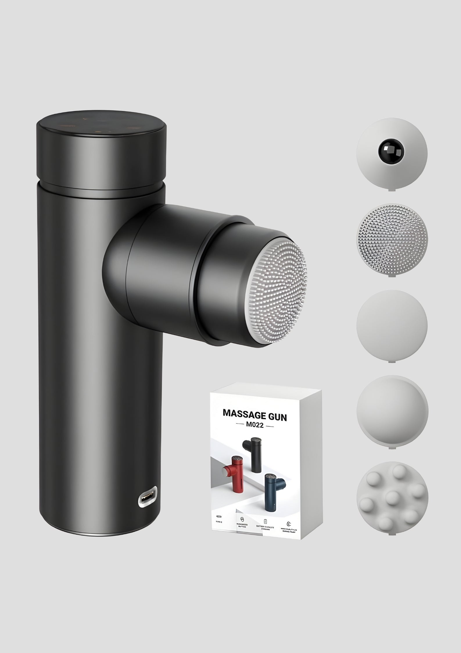 Portable Hand-Held Muscle Massagers with 5 Heads