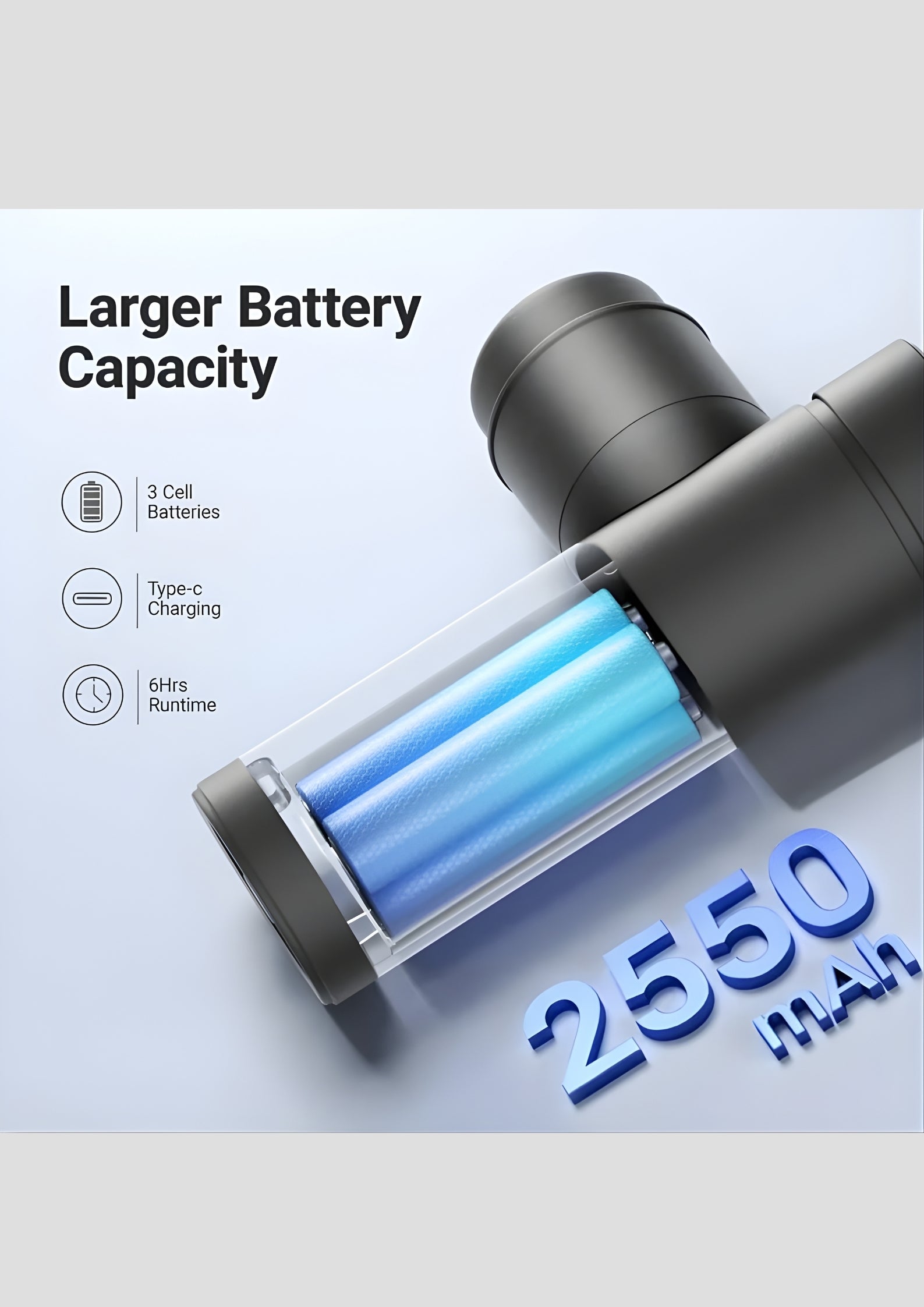 Portable Hand-Held Muscle Massagers with 5 Heads