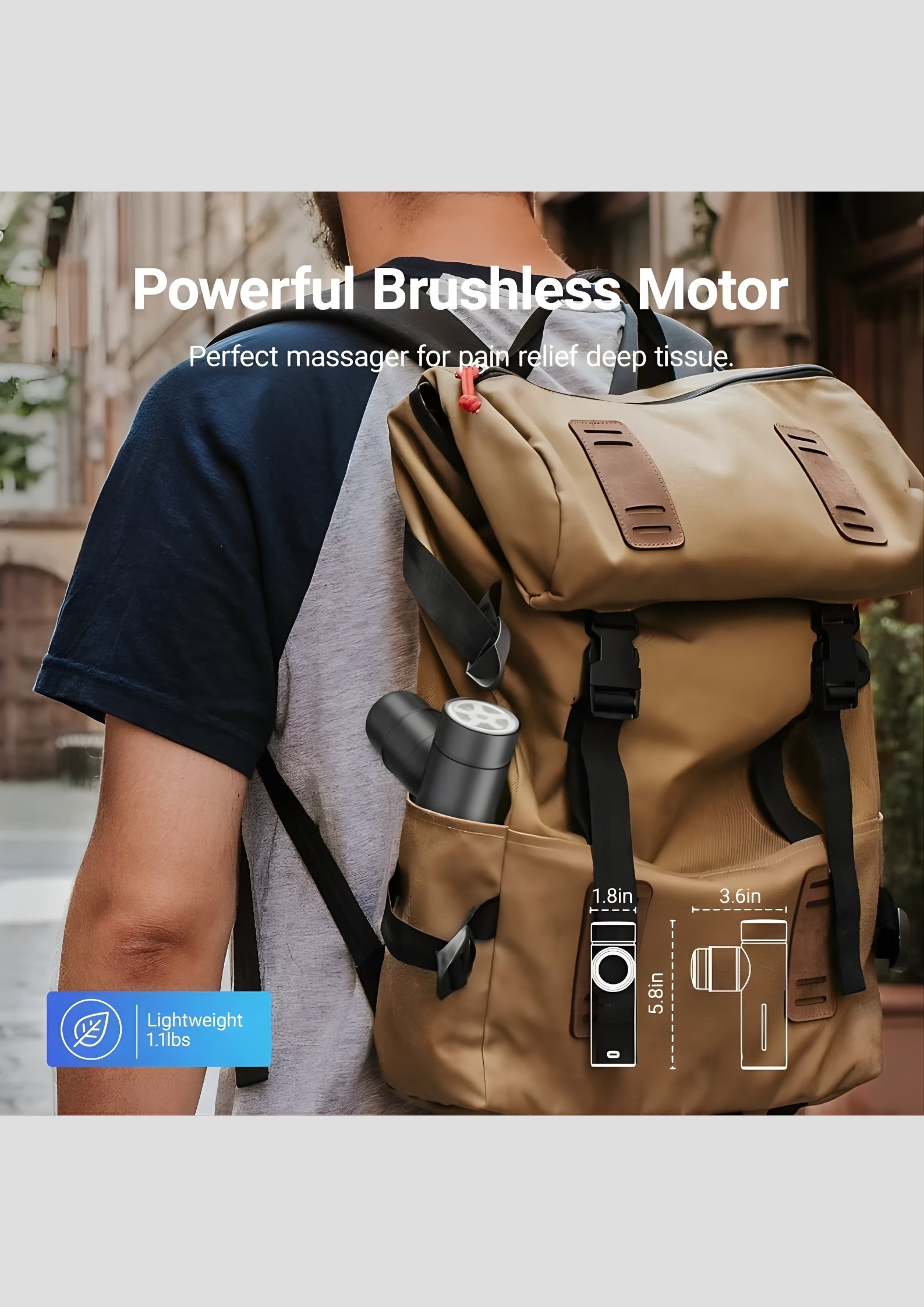 Portable Hand-Held Muscle Massagers with 5 Heads