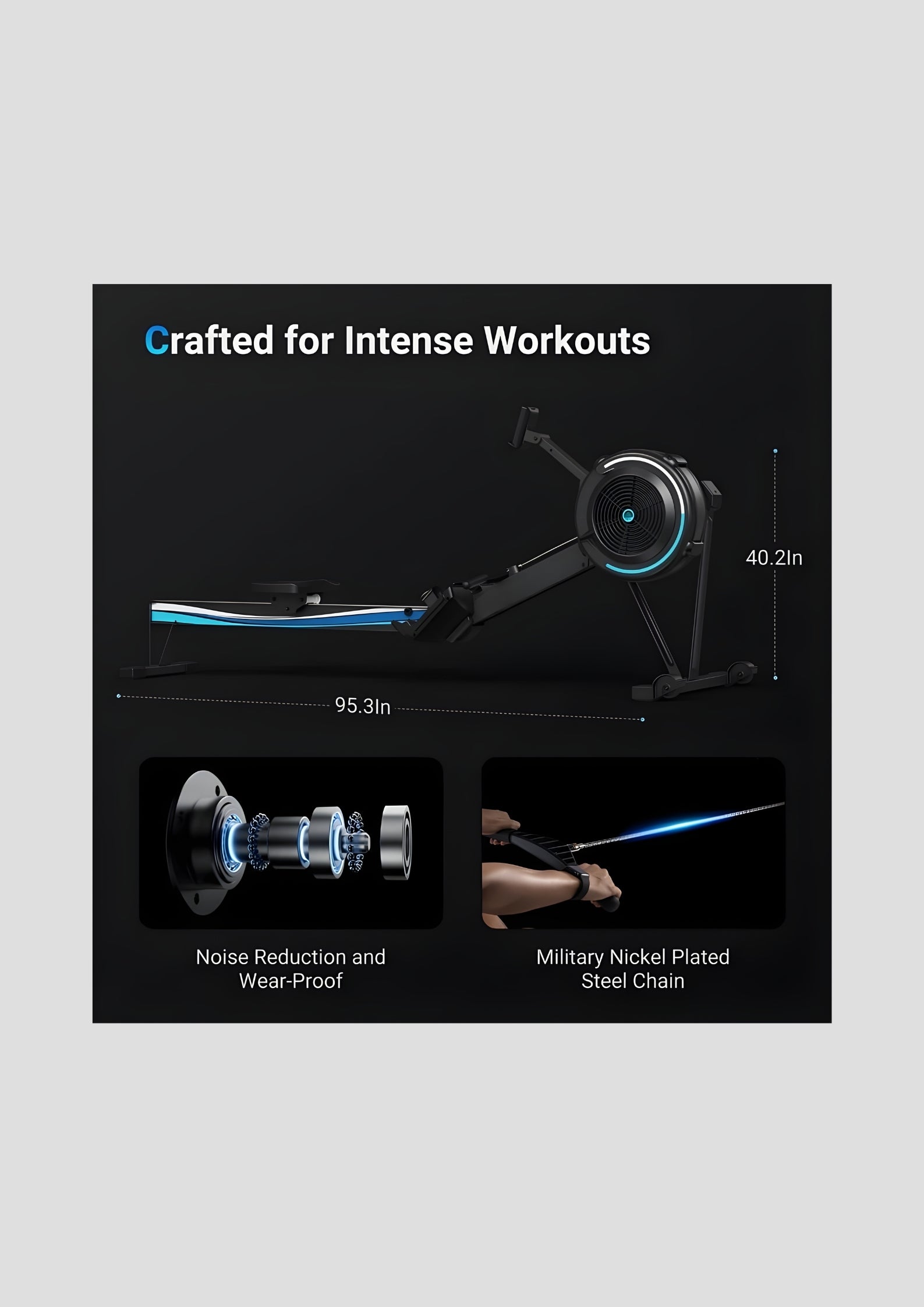 FitYuki R50 Air Resistance Rower