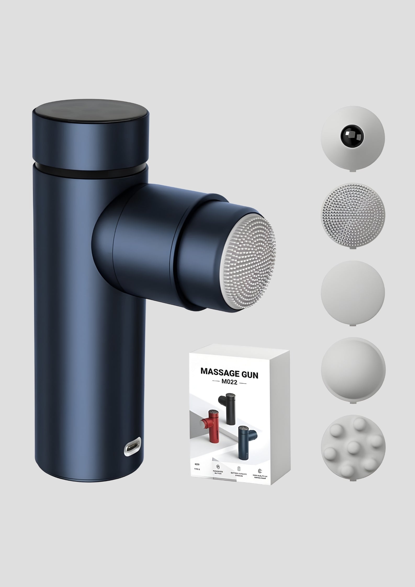 Portable Hand-Held Muscle Massagers with 5 Heads