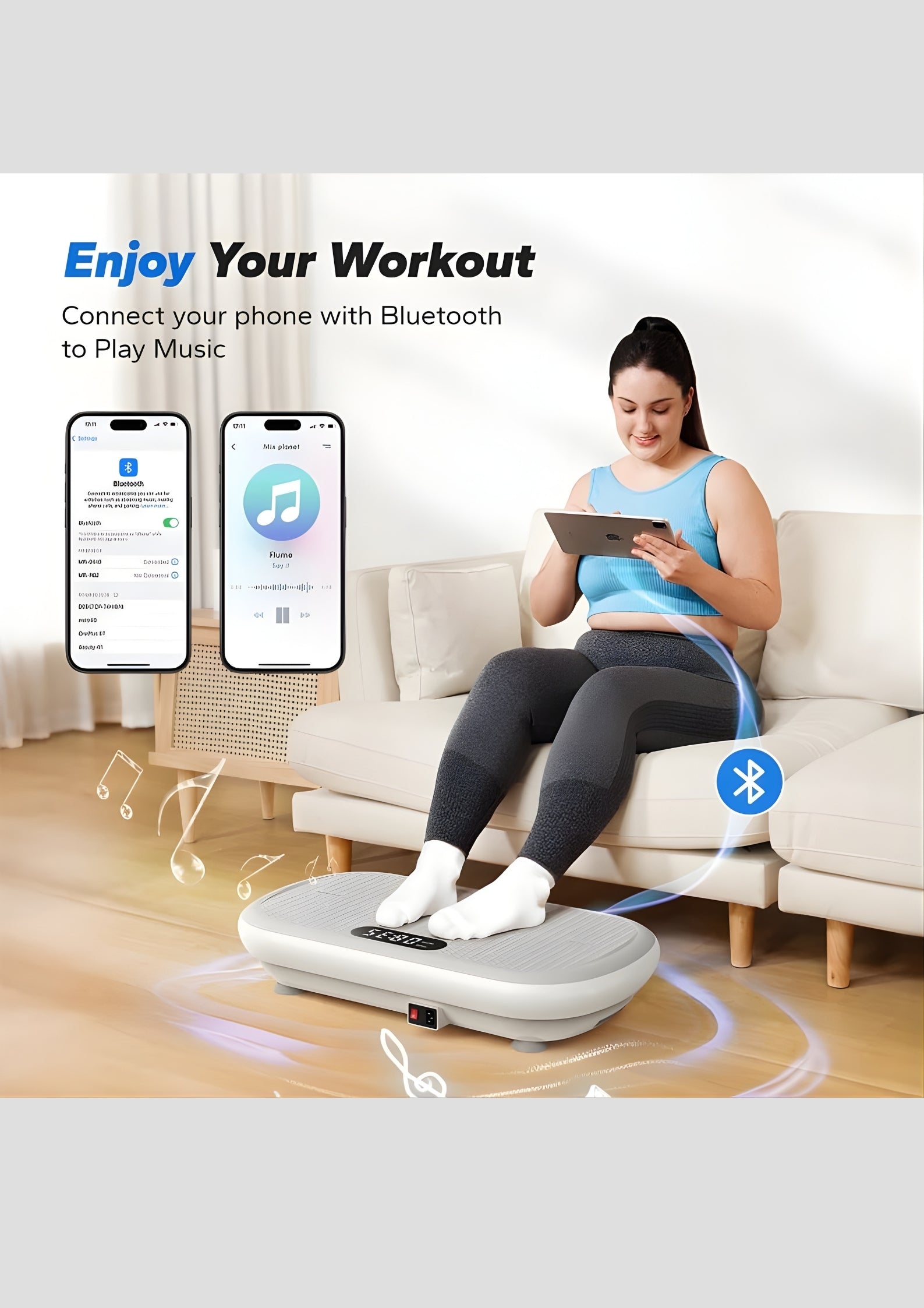 SurgeVib V40 High-Power 440 lbs Vibration Plate for Weight Loss