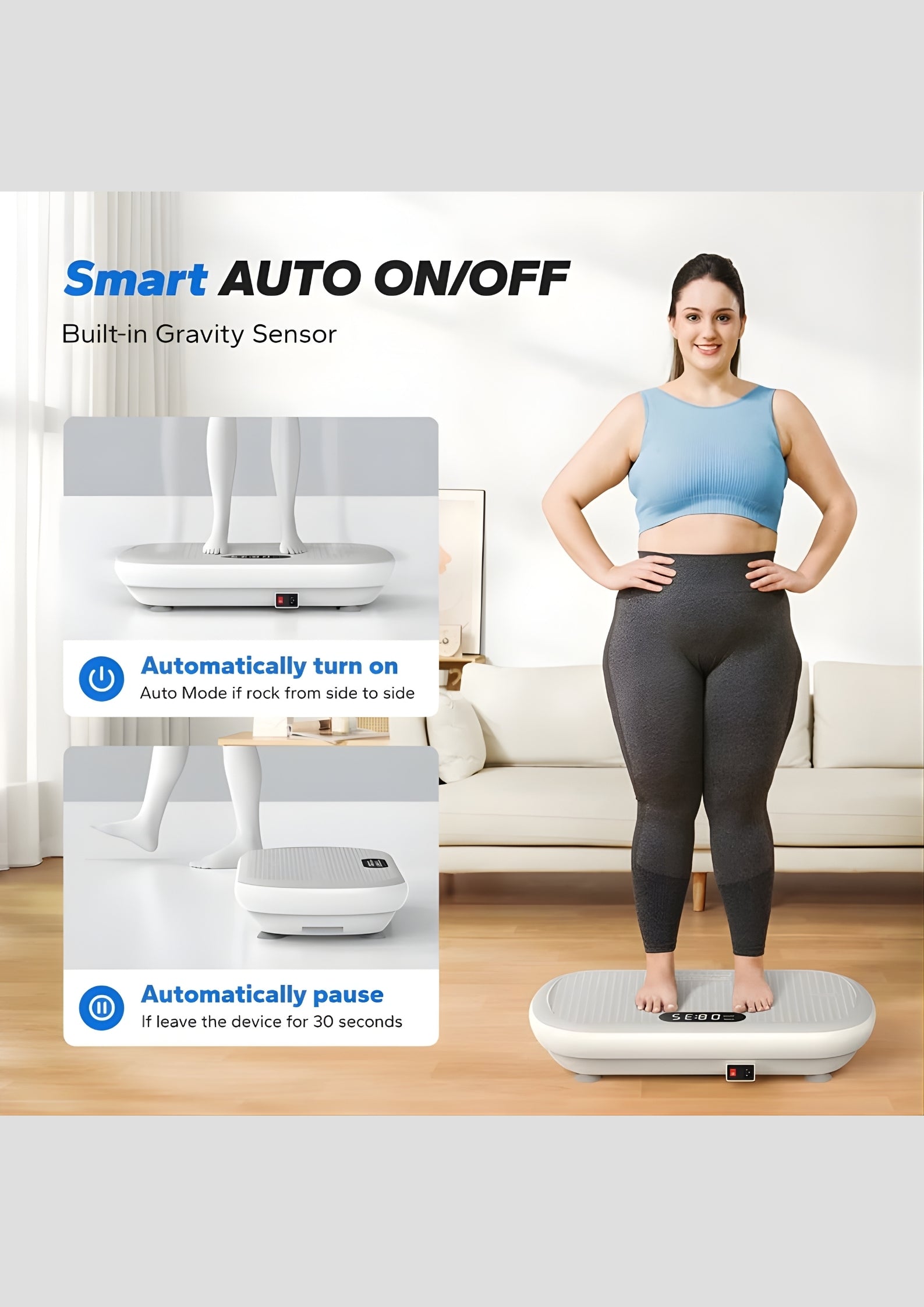 SurgeVib V40 High-Power 440 lbs Vibration Plate for Weight Loss