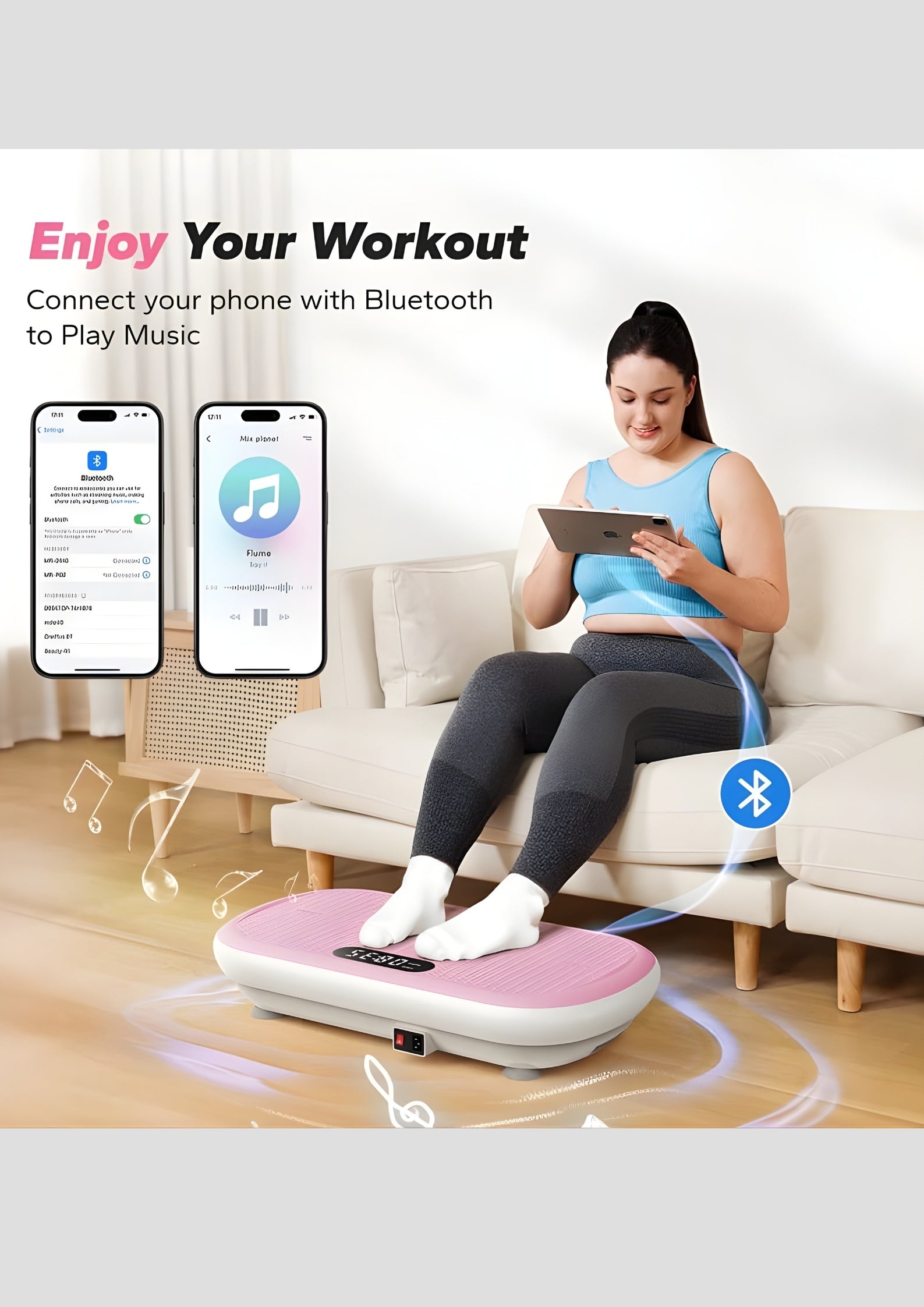 SurgeVib V40 High-Power 440 lbs Vibration Plate for Weight Loss