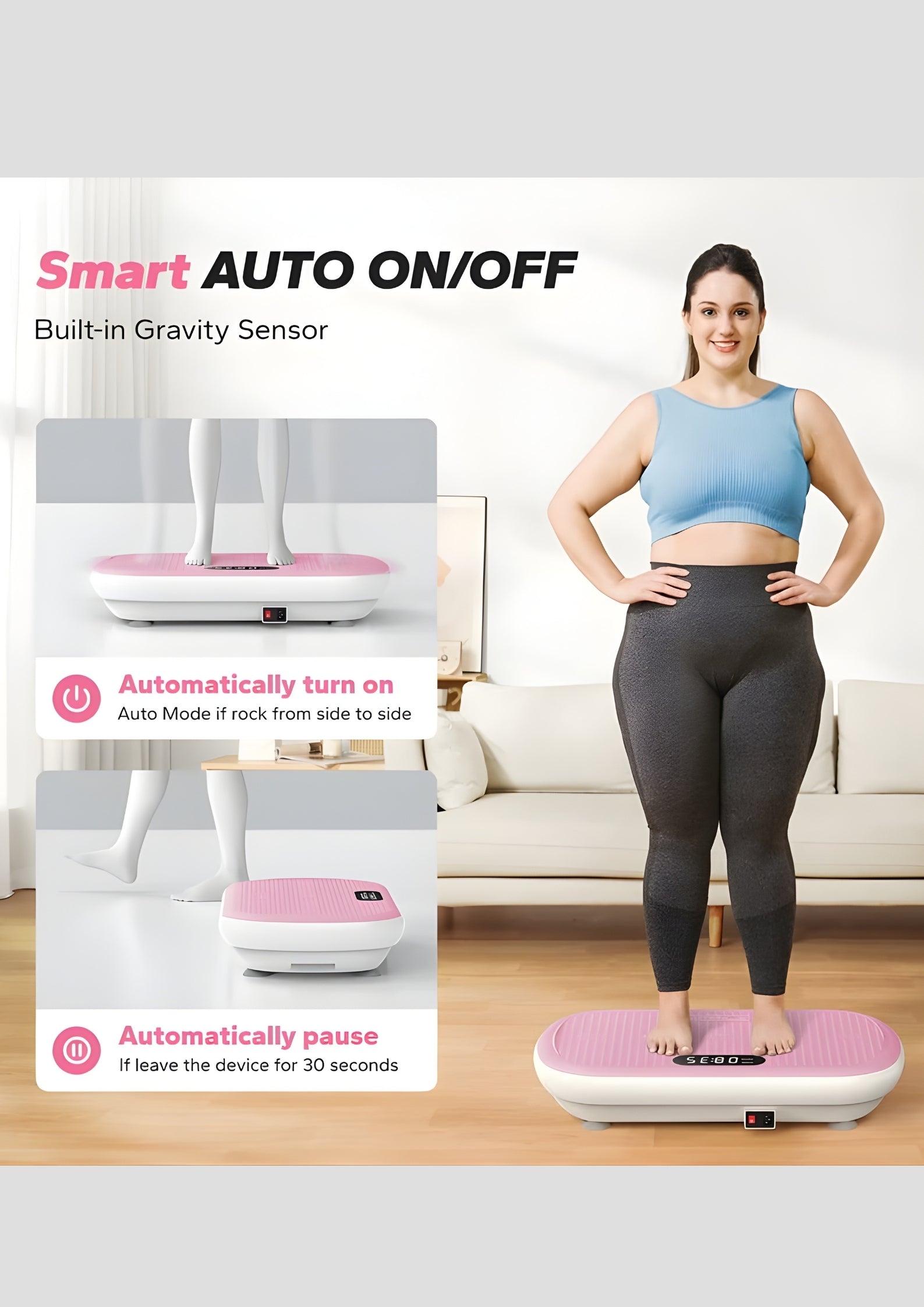 SurgeVib V40 High-Power 440 lbs Vibration Plate for Weight Loss