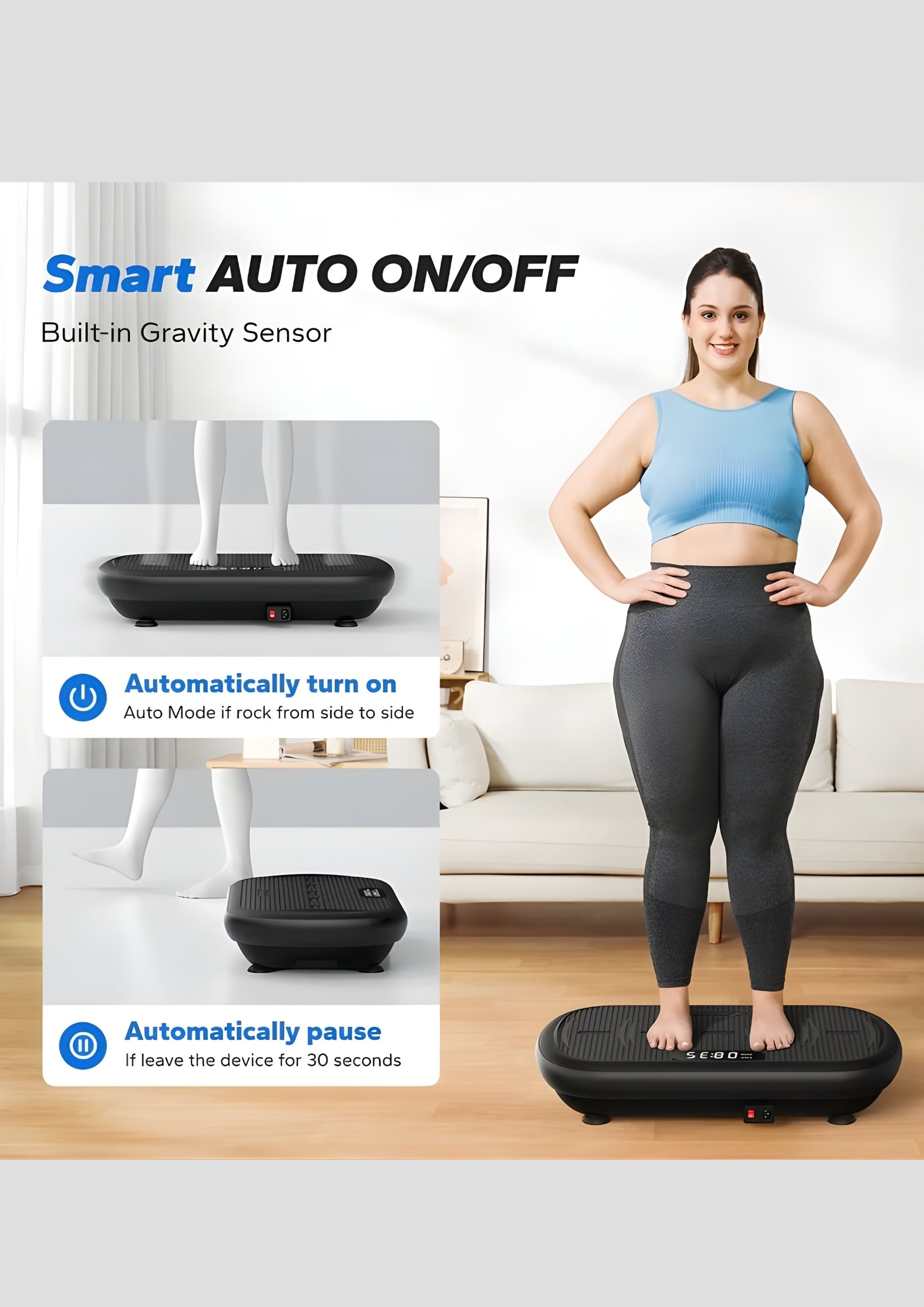 SurgeVib V40 High-Power 440 lbs Vibration Plate for Weight Loss