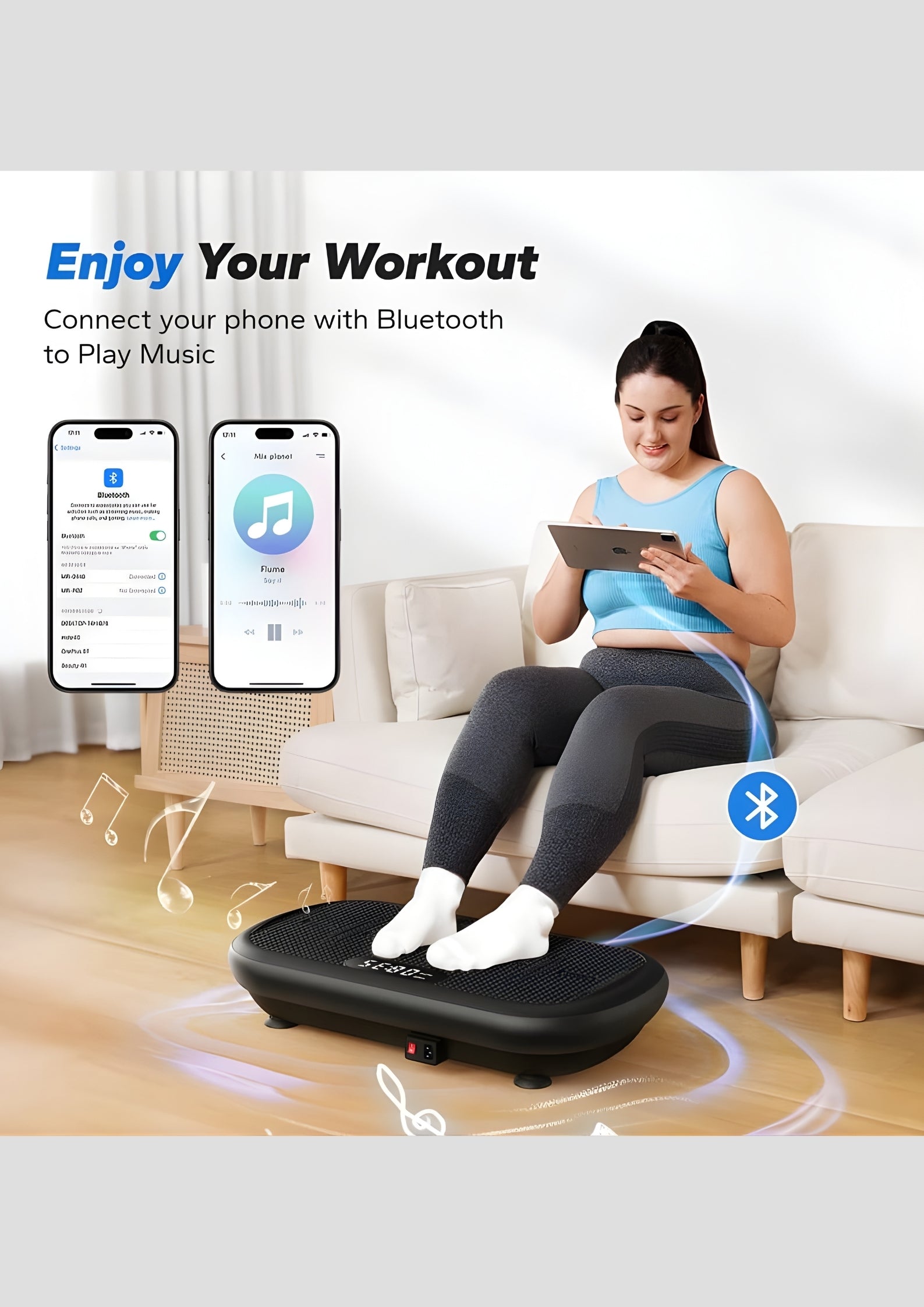 SurgeVib V40 High-Power 440 lbs Vibration Plate for Weight Loss