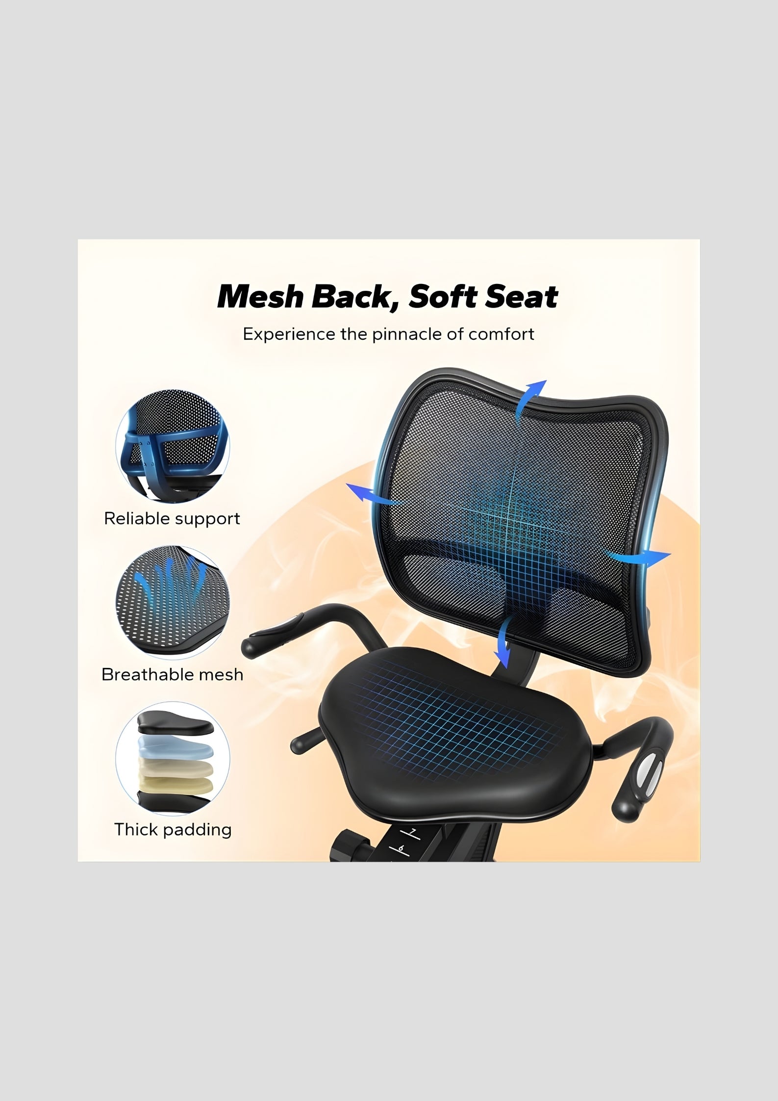 S19 Recumbent Exercise Bike for Home