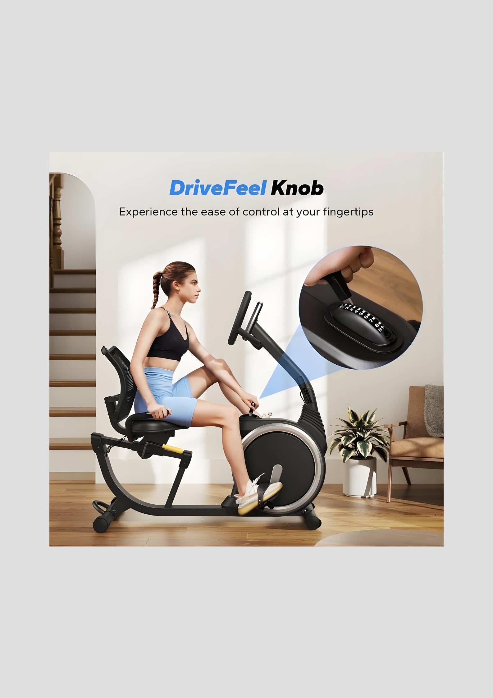S19 Recumbent Exercise Bike for Home