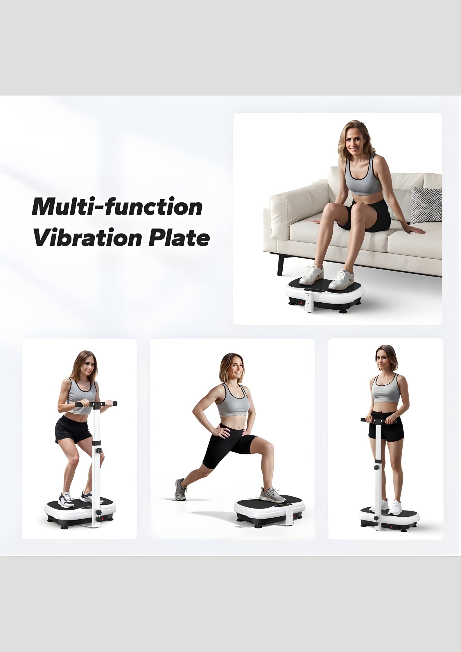 SurgeVib V41 Handrail Standing Vibration Plate