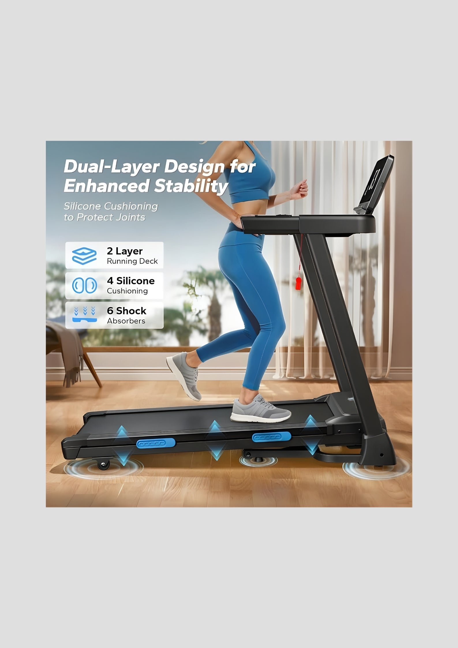 T12 Foldable Treadmill with 15% Auto Incline