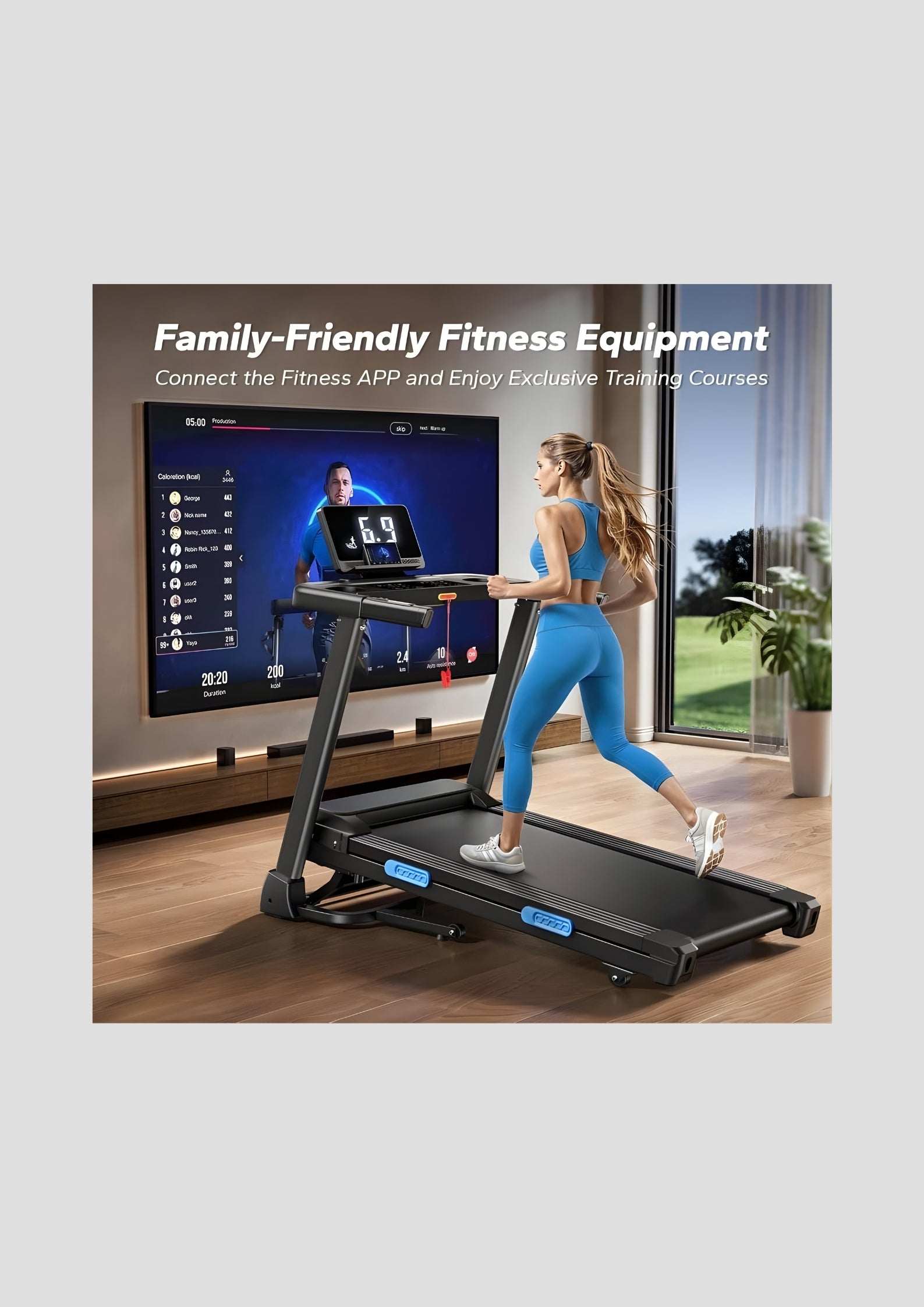 T12 Foldable Treadmill with 15% Auto Incline