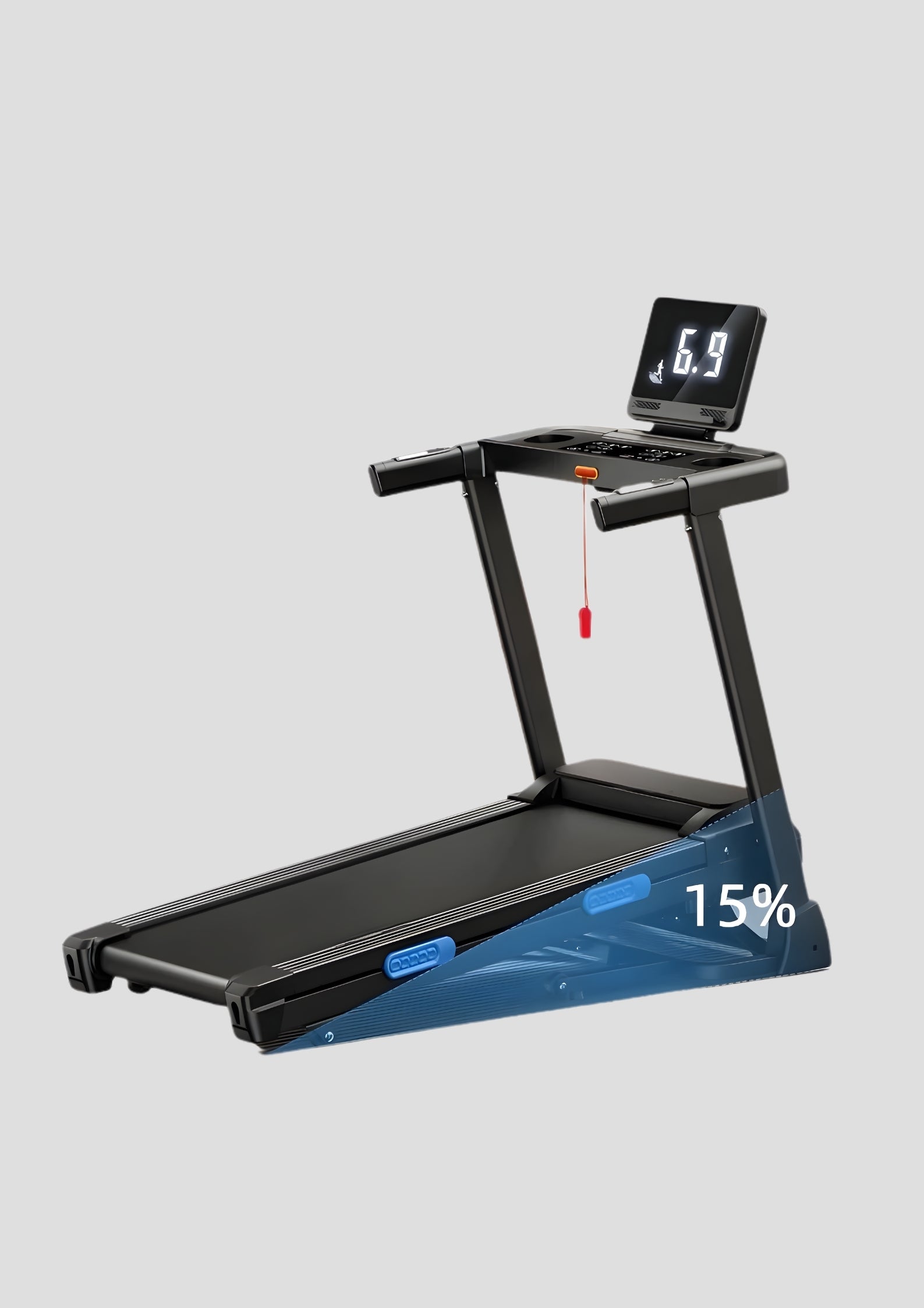T12 Foldable Treadmill with 15% Auto Incline