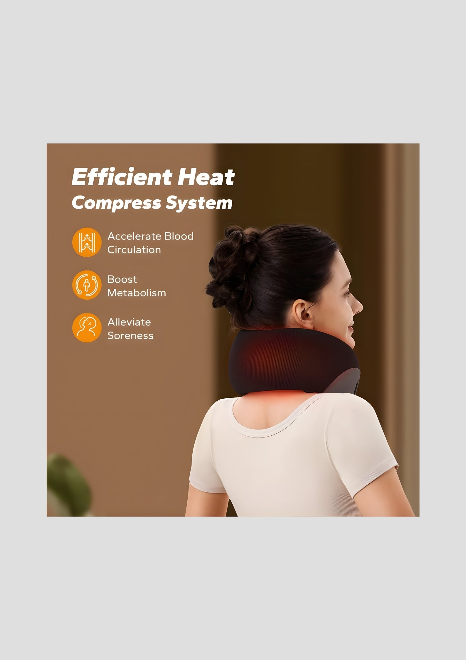Heated Travel Pillow with Massage