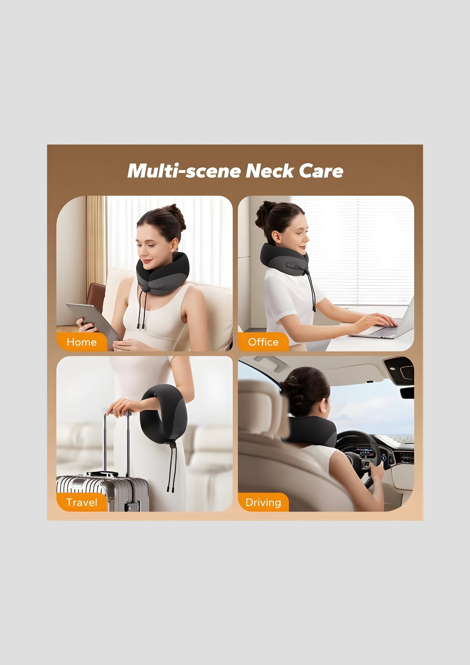 Heated Travel Pillow with Massage