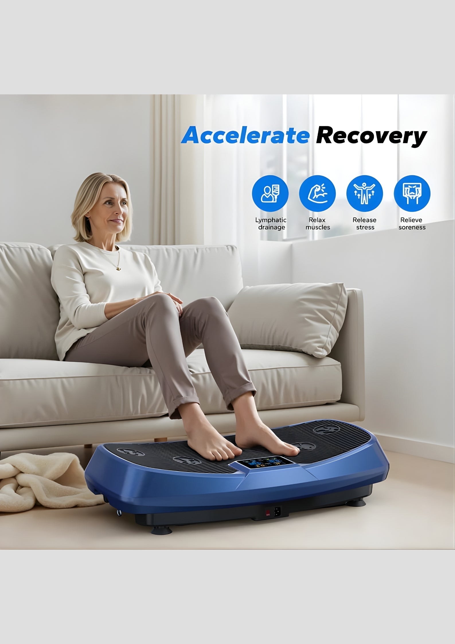 SurgeVib V50 3D Low-Impact Vibration Plate