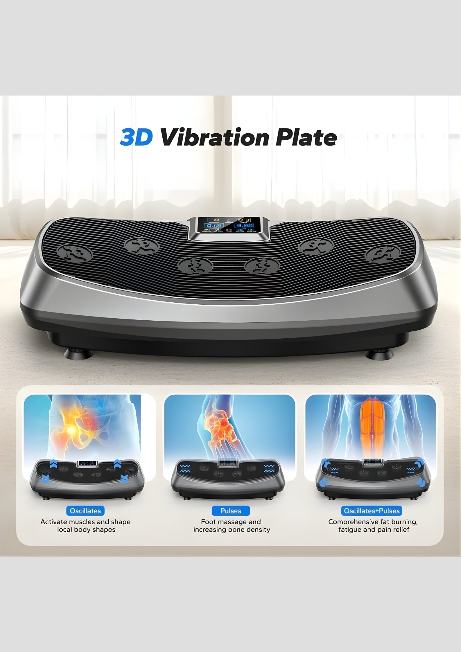 SurgeVib V50 3D Low-Impact Vibration Plate