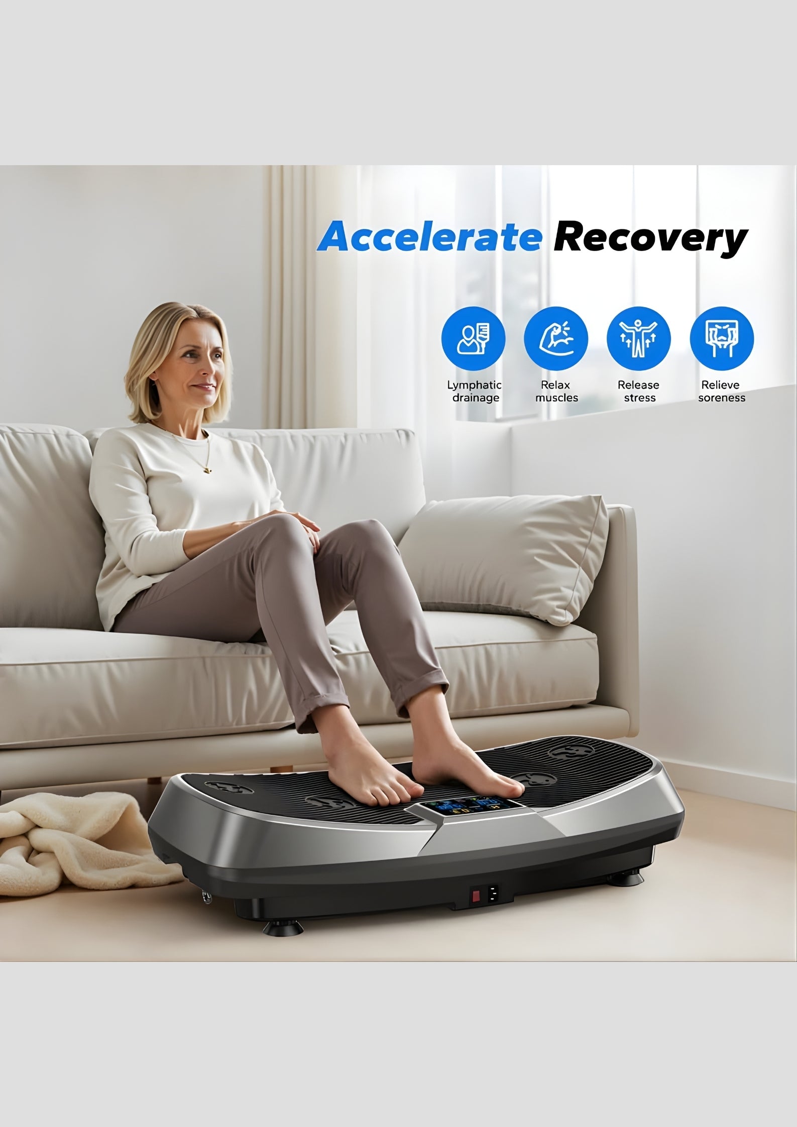 SurgeVib V50 3D Low-Impact Vibration Plate