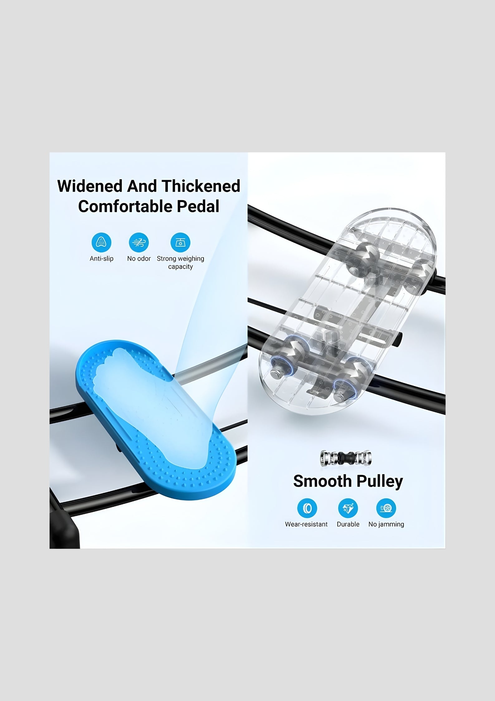 Foldable and Adjustable Height Simulated Ski Trainer