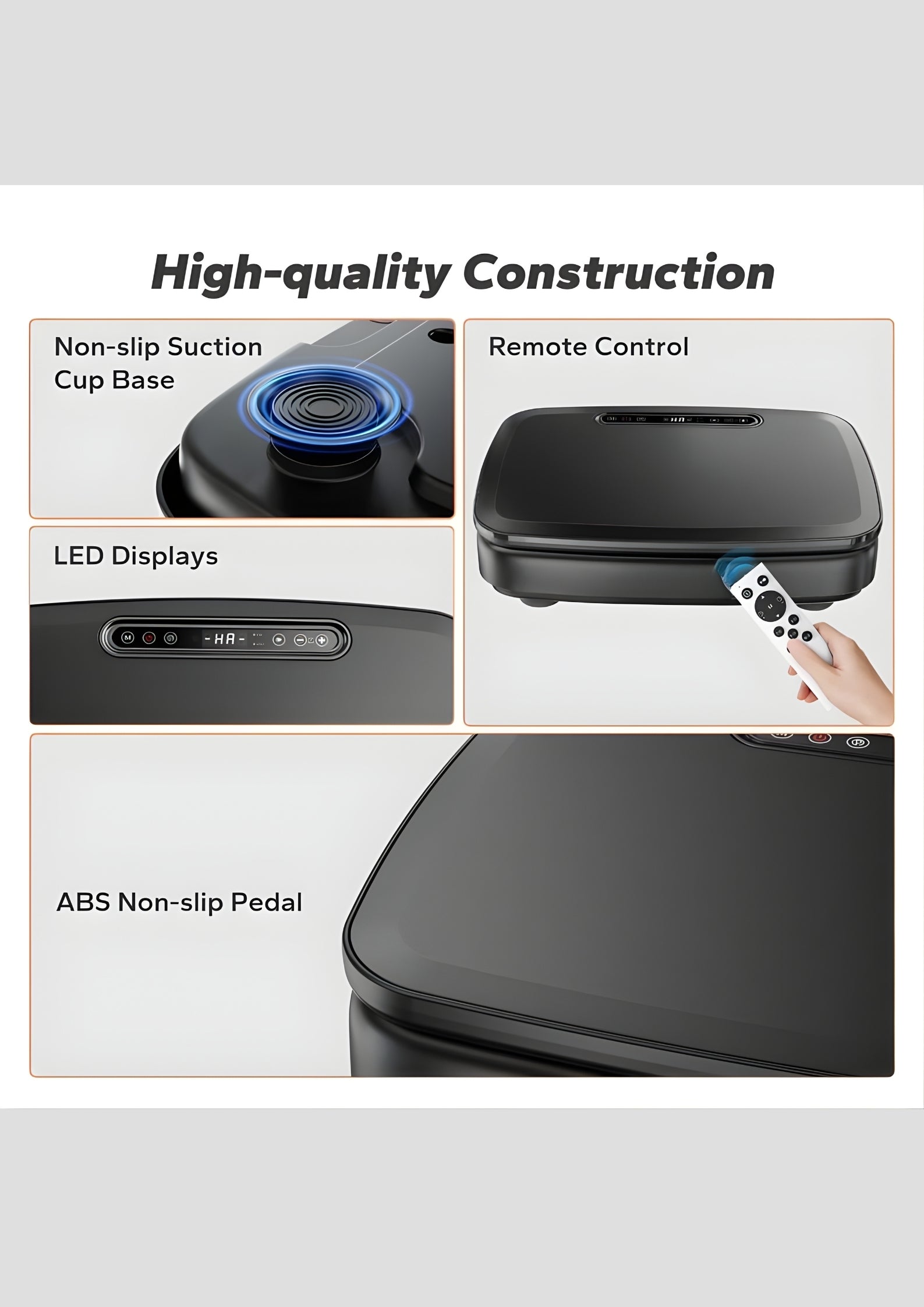 PulseVib V20 Cool Light Vibration Plate with Bands