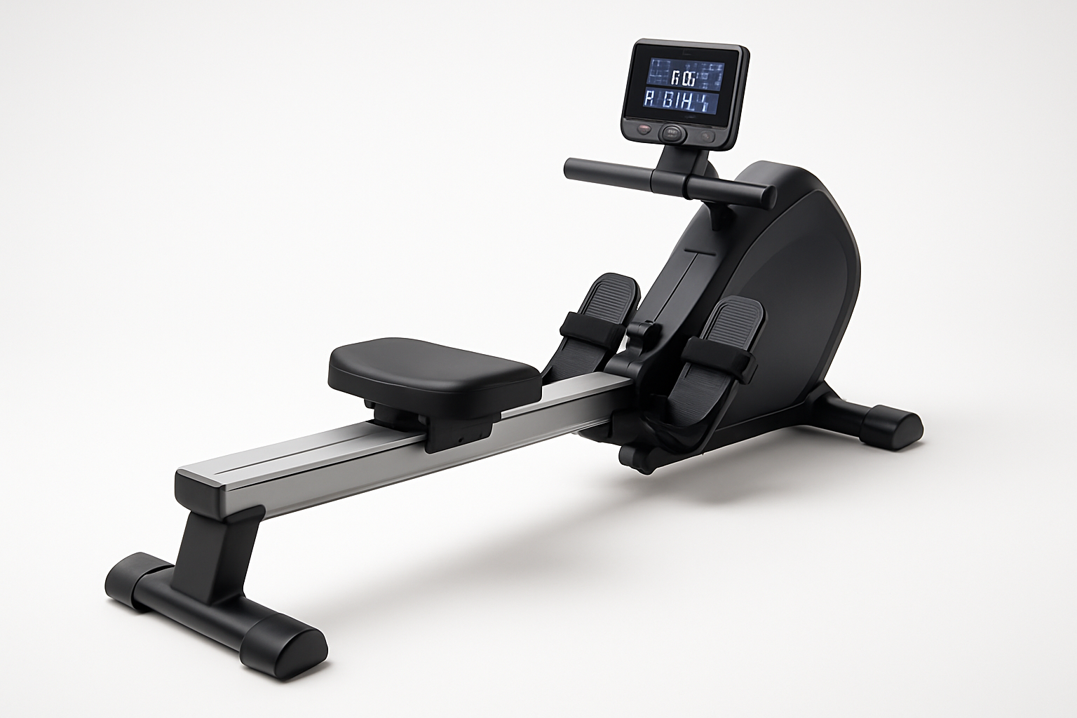 Exercise machine with white background